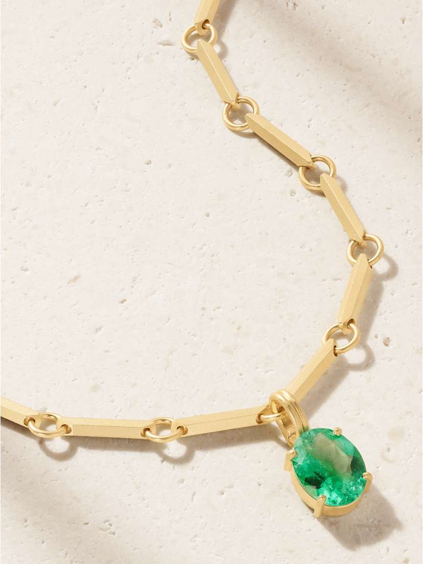 Irene Neuwirth Heroic 18-karat Gold Emerald Necklace