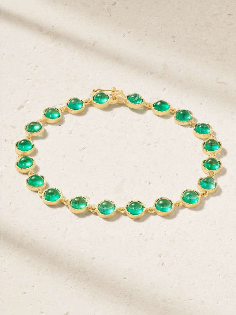 Irene Neuwirth 18-karat Gold Emerald Bracelet