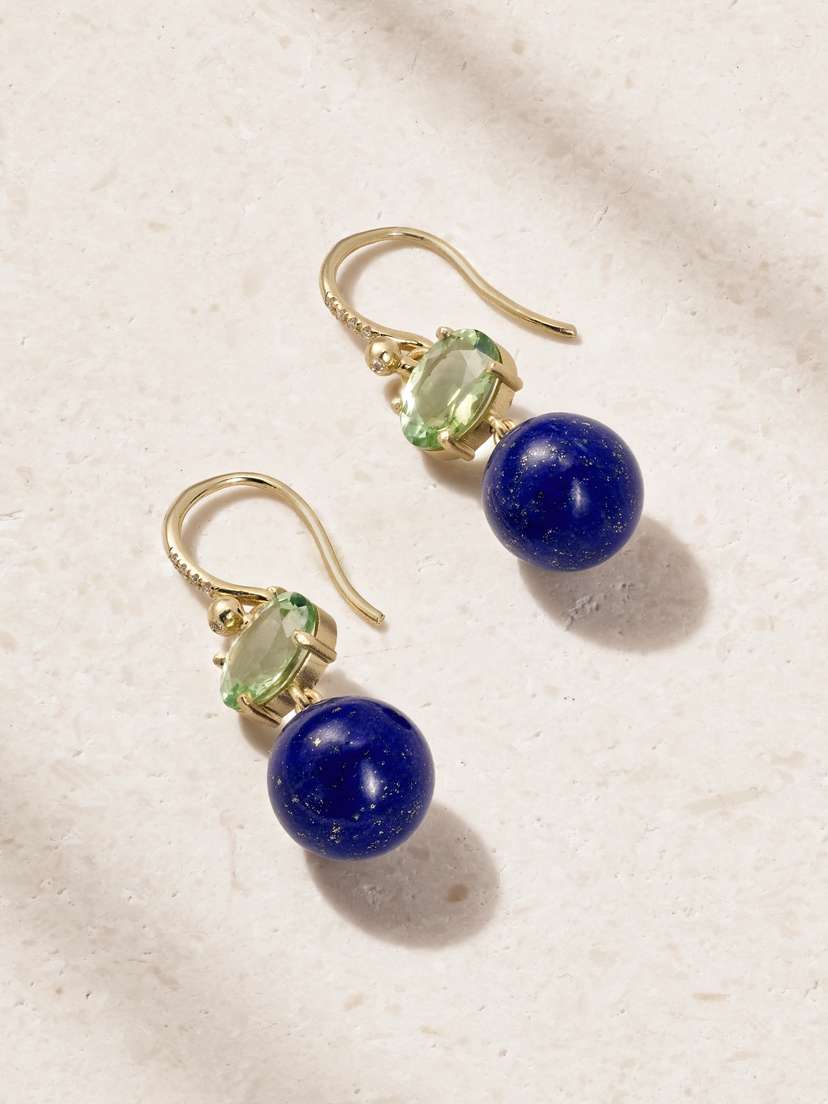 Irene Neuwirth Gumball 18-karat Gold Multi-stone Earrings