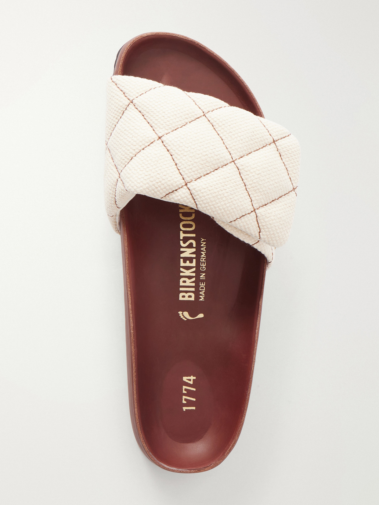 1774 - Sylt Padded Quilted Canvas Sandals
