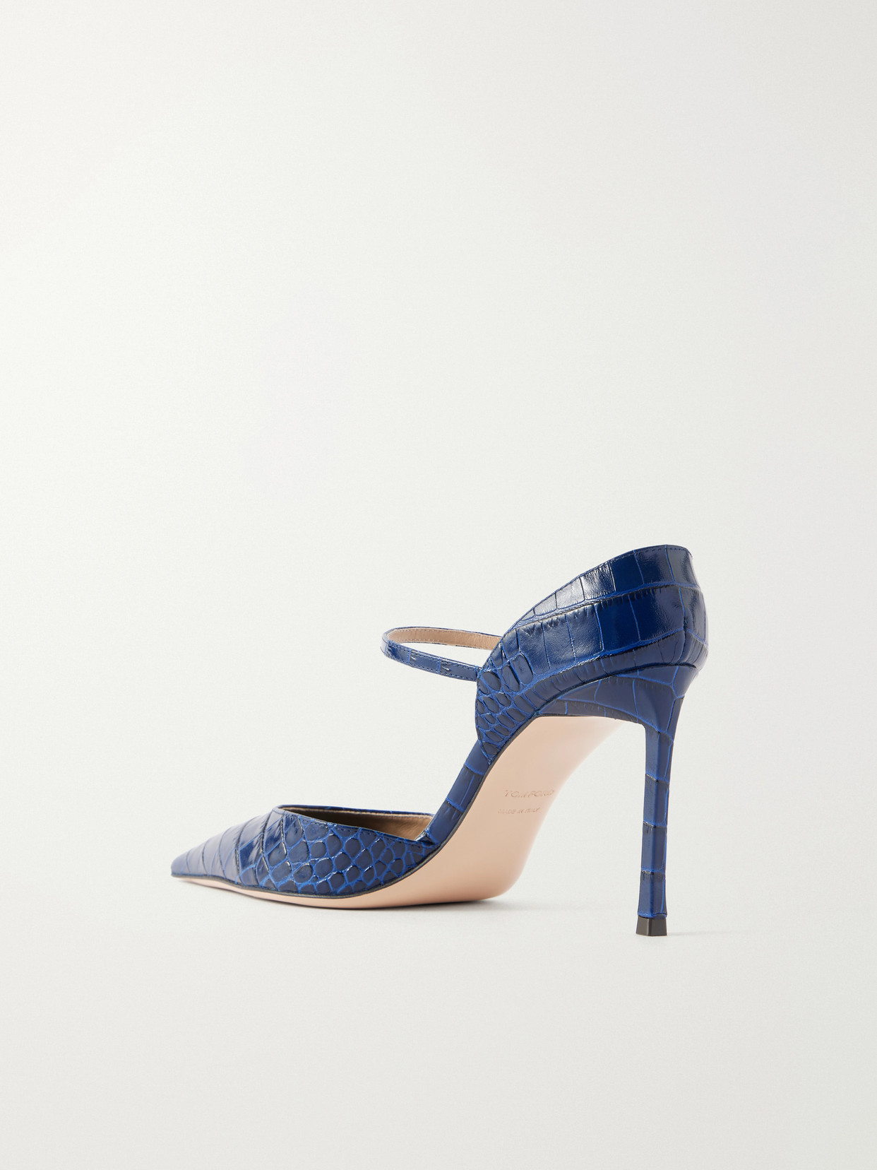 85 Croc-Embossed Pumps