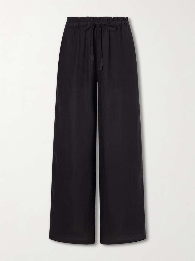 James Perse Linen Wide-leg Pants
