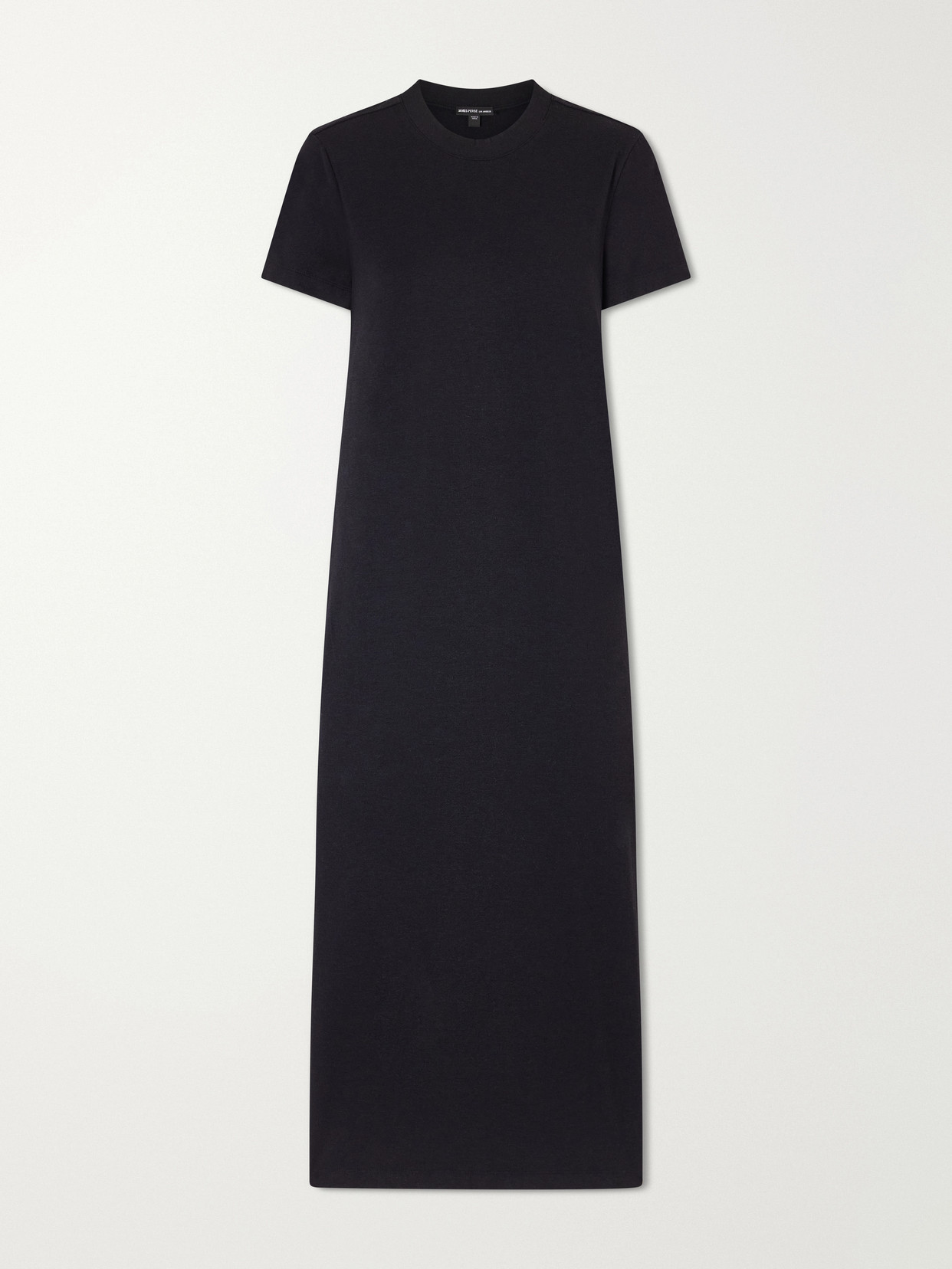 James Perse Cotton-blend Jersey Maxi Dress In Black