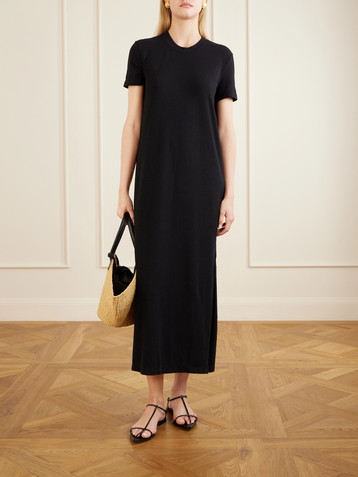 James Perse Cotton-blend jersey maxi dress