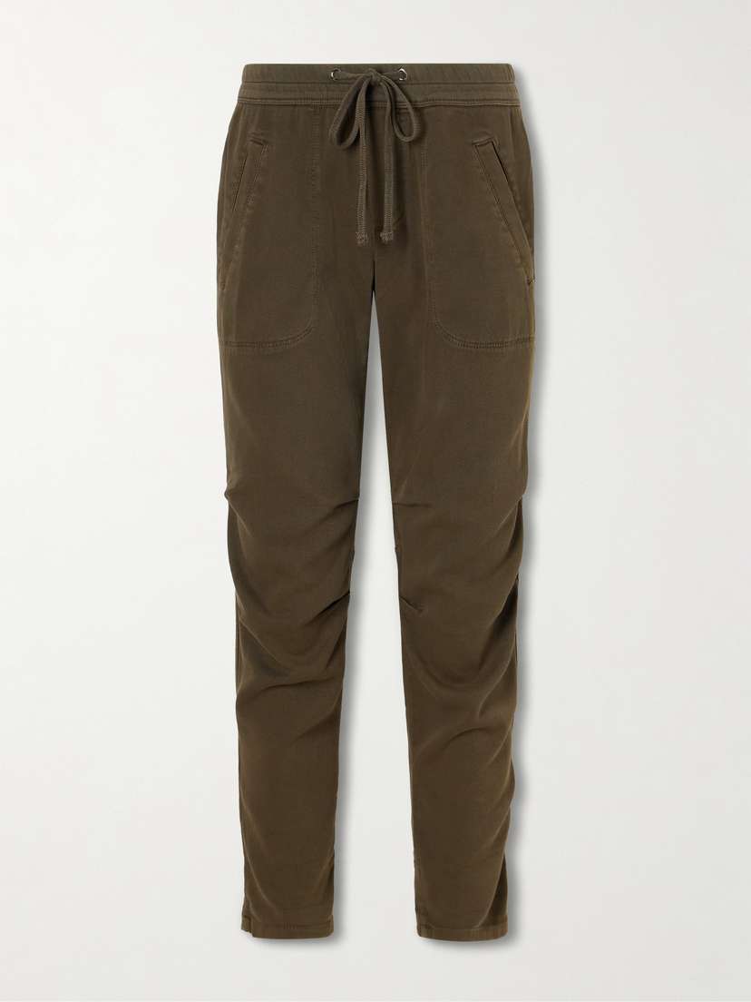 James Perse Cotton-blend Twill Track Pants