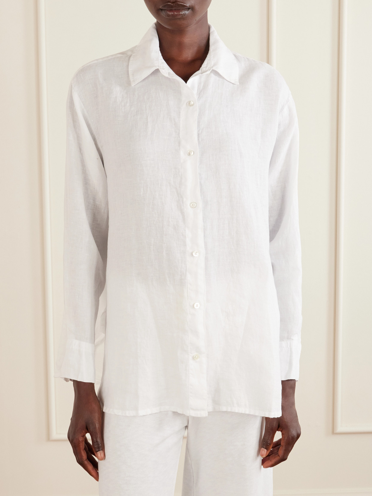 Linen-Canvas Shirt