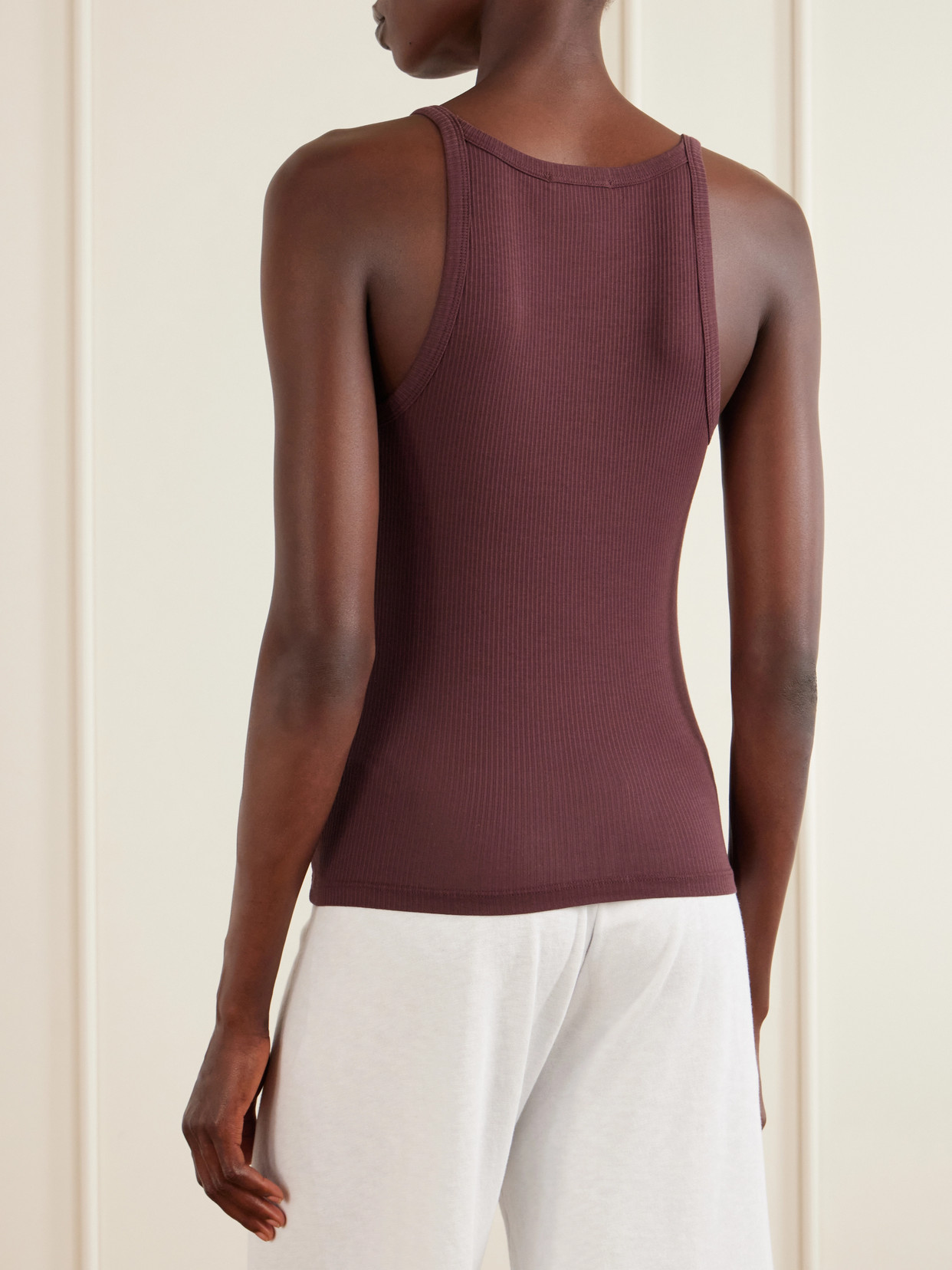 Ribbed Supima Cotton-Blend Tank