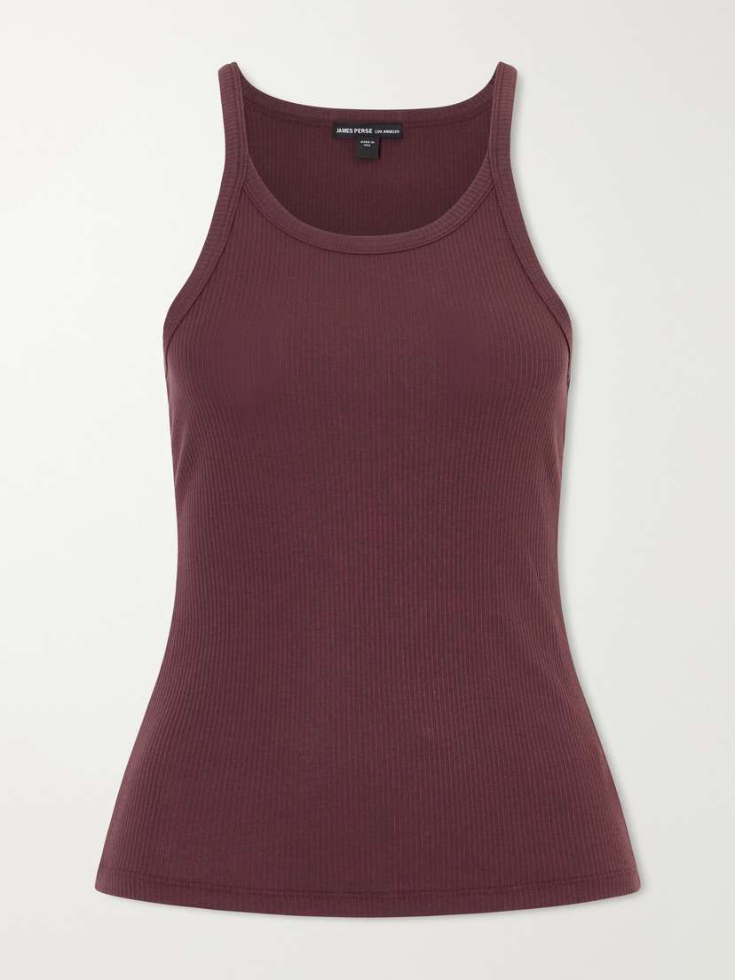James Perse Ribbed Supima Cotton-blend Tank