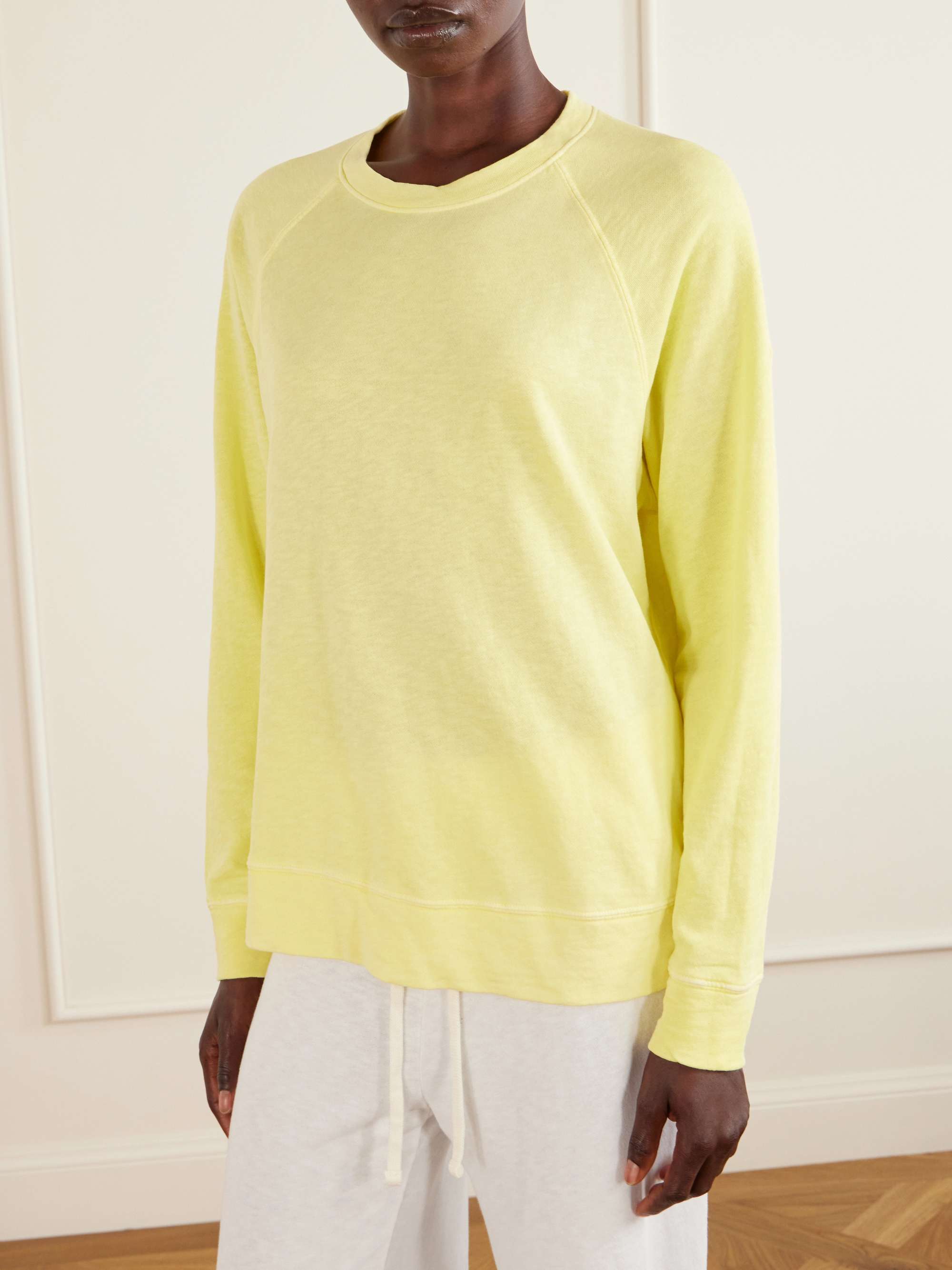 JAMES PERSE Supima cotton-terry sweatshirt