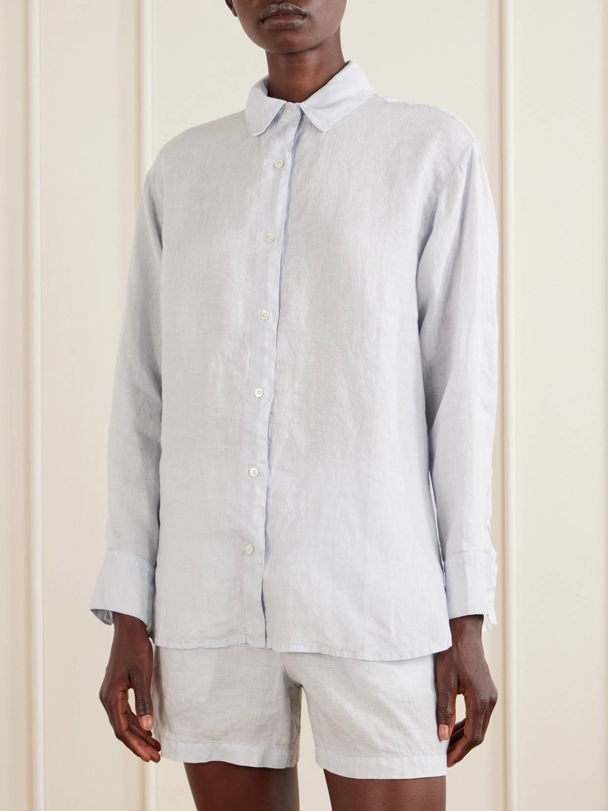 Linen-Canvas Shirt