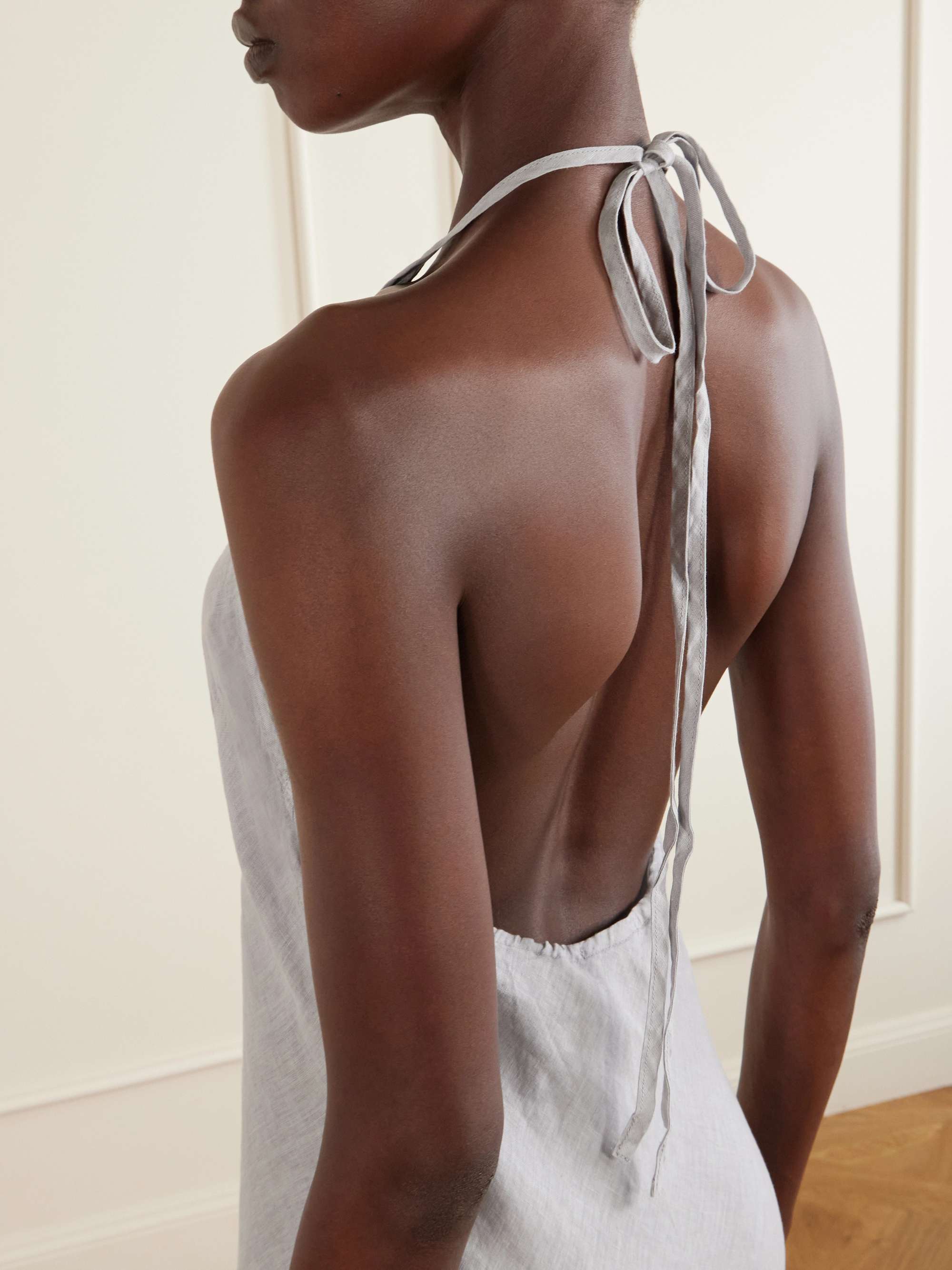 silk halter slip dress Go Silk Halter Dress – Cortland Park