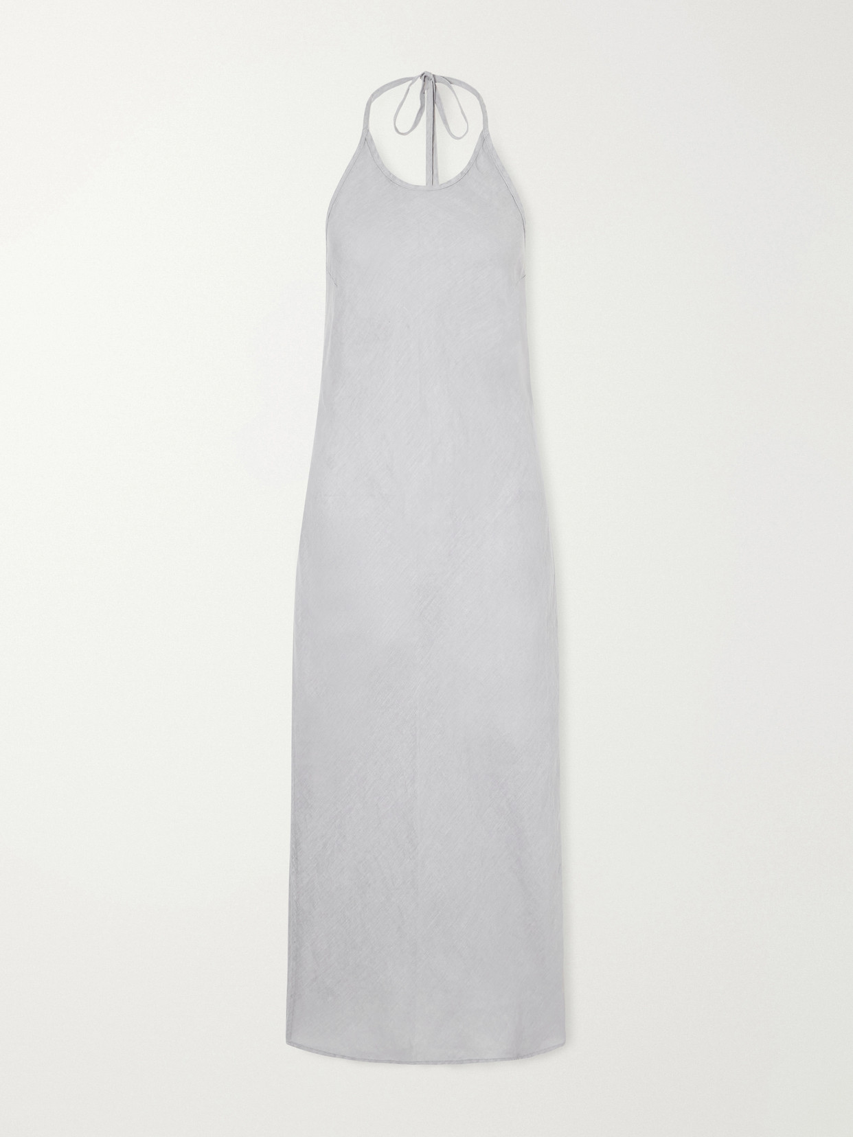 James Perse Linen Midi Dress In White