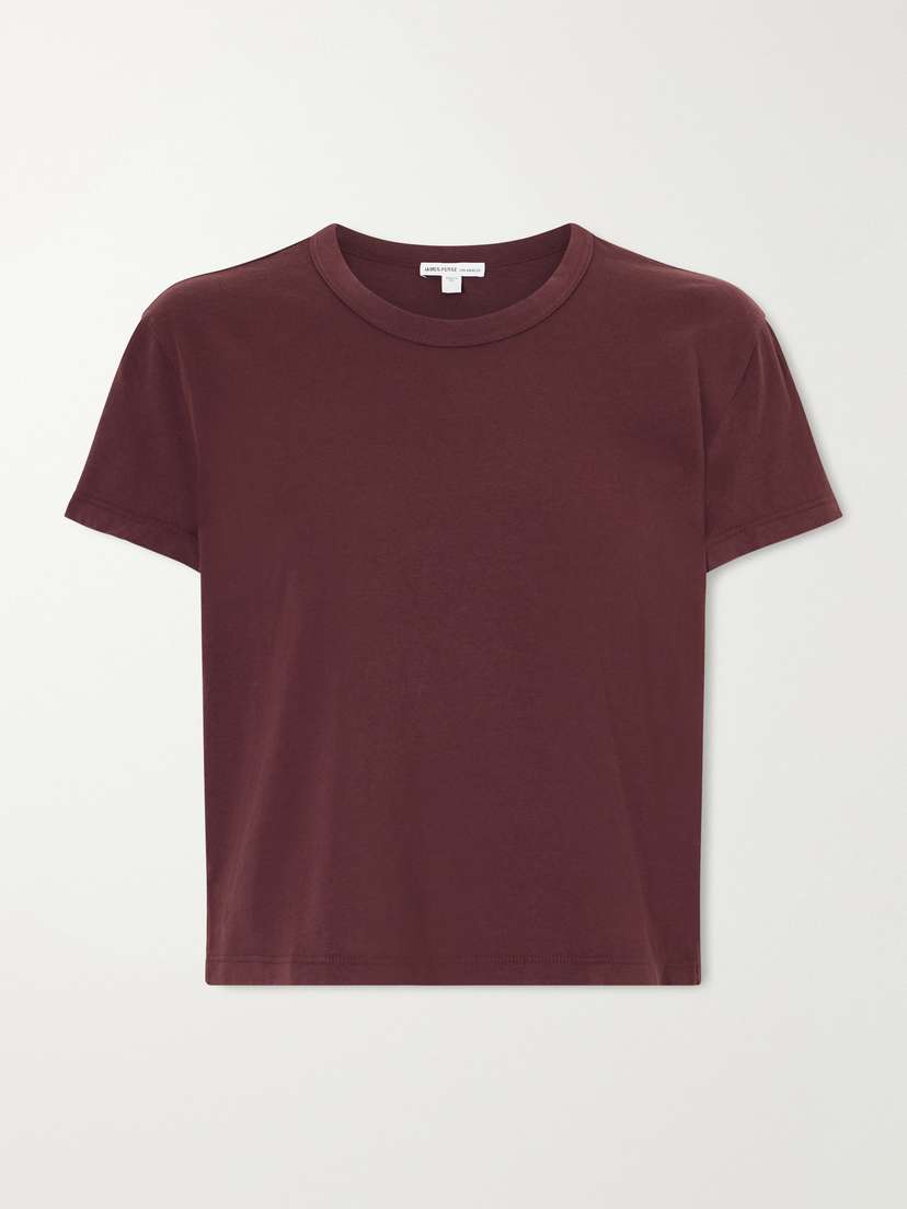 James Perse Cropped Cotton-jersey T-shirt