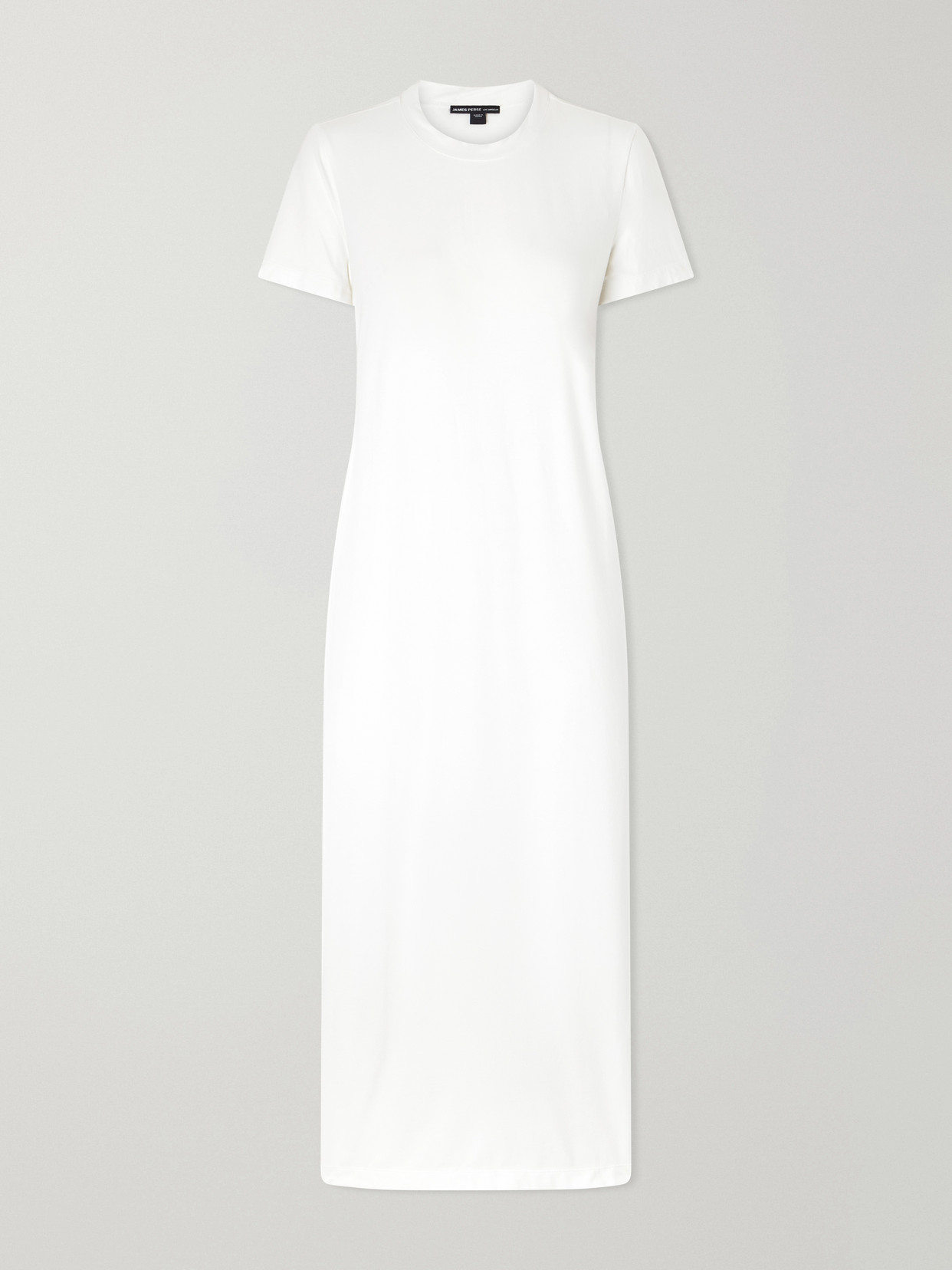 James Perse Cotton-blend Jersey Maxi Dress In White