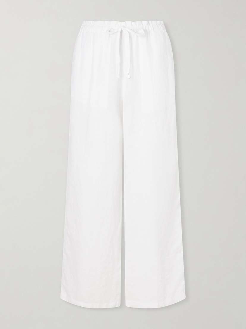 James Perse Linen Straight-leg Pants