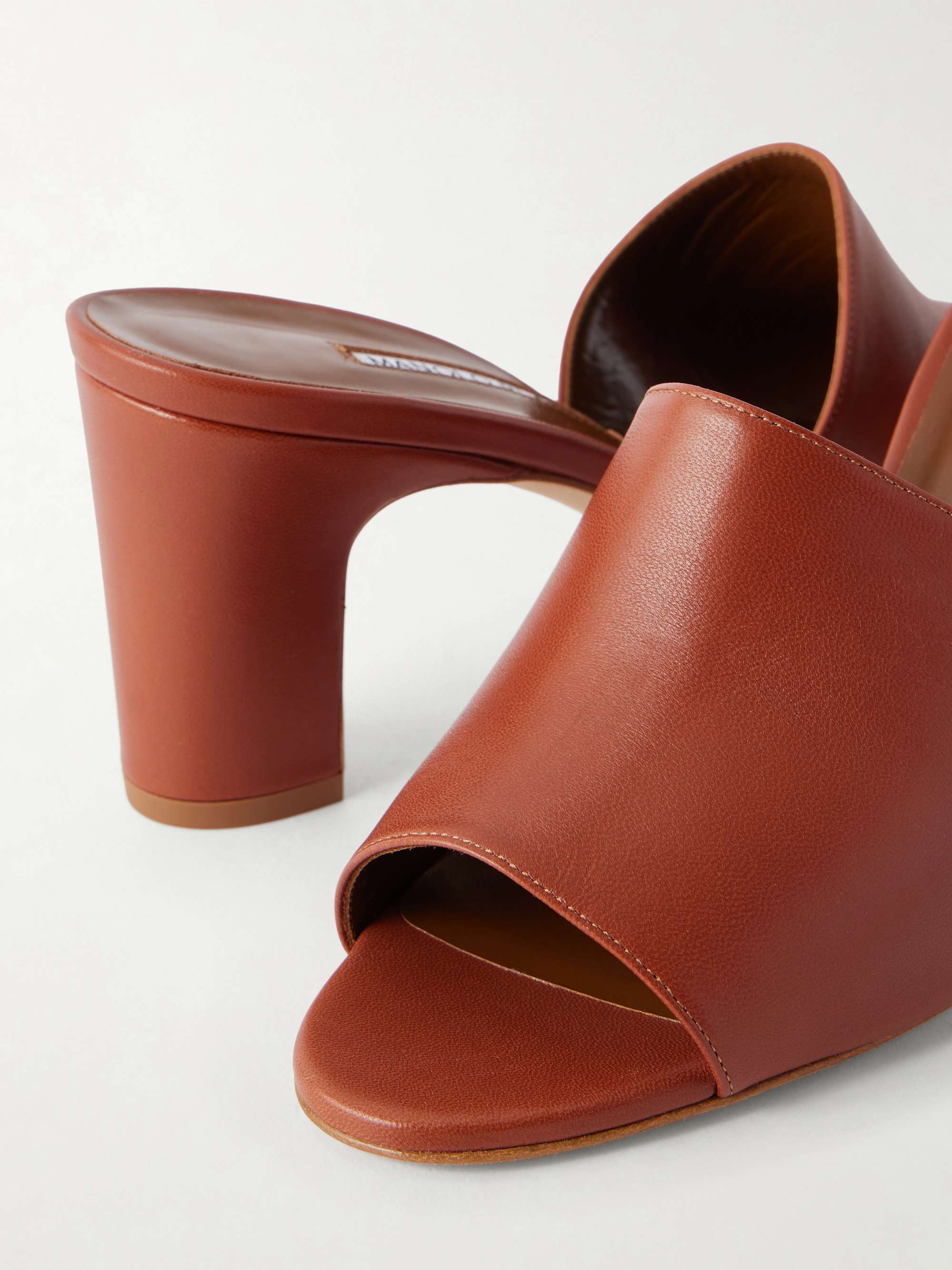 MANOLO BLAHNIK Rapallabar 70 leather sandals | NET-A-PORTER