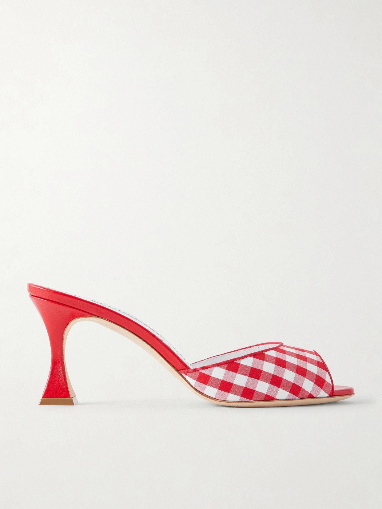Manolo Blahnik Jadara 70 Checked Woven Sandals In Multi