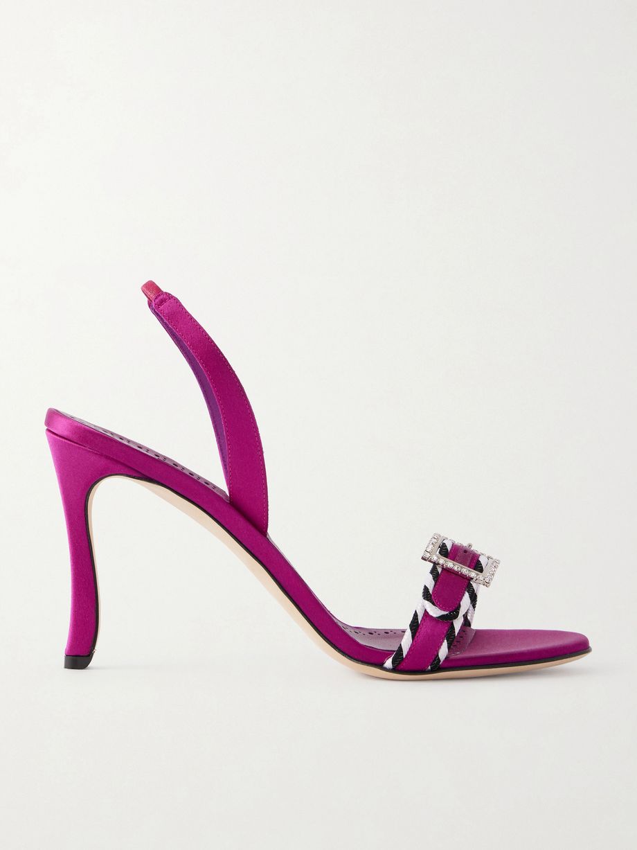 Sumbasan 90 embellished satin sandals