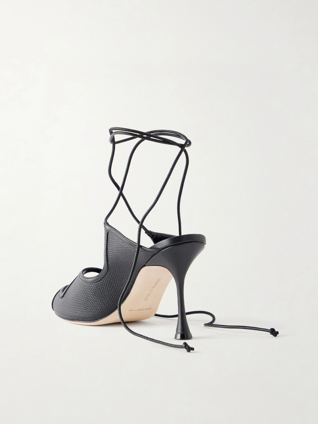 Prosta 90 Cutout Textured Sandals