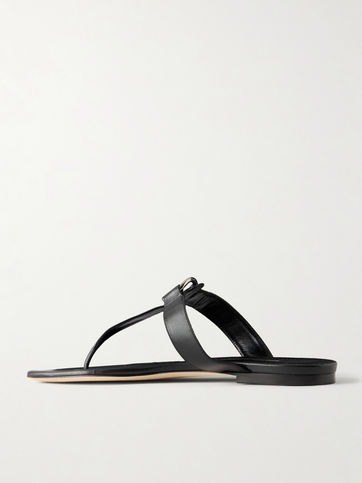 Mionasan Embellished Leather Thong Sandals