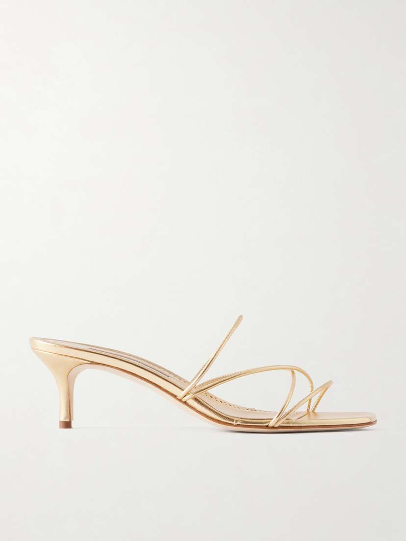 Manolo Blahnik Ninfemu 50 Leather Sandals
