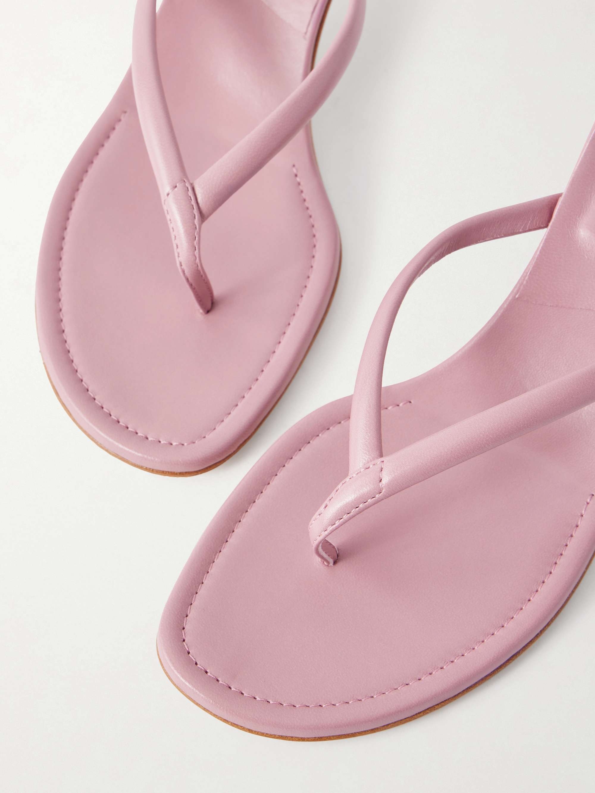 MANOLO BLAHNIK Paterno 50 leather thong sandals | NET-A-PORTER