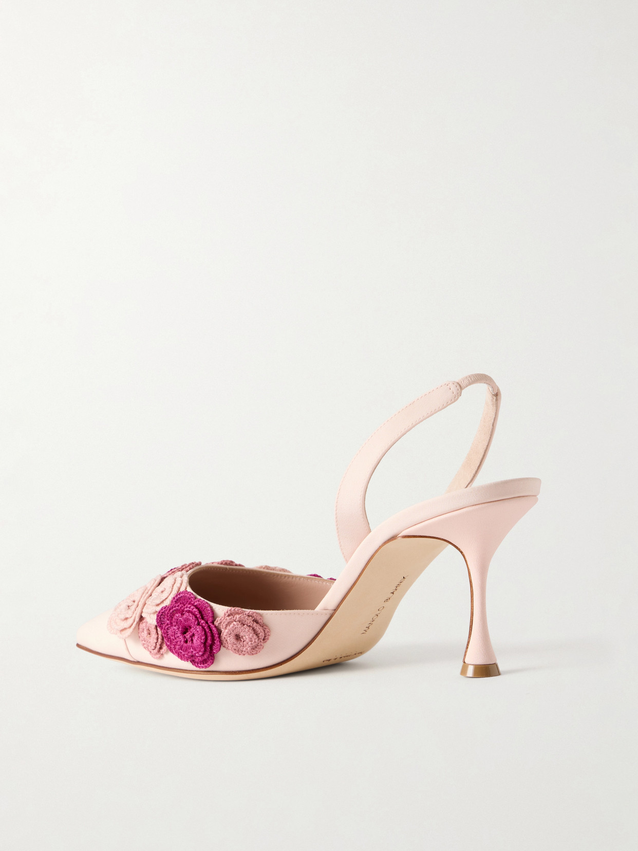 Svemutasli 70 Embellished Crochet-Trimmed Pumps