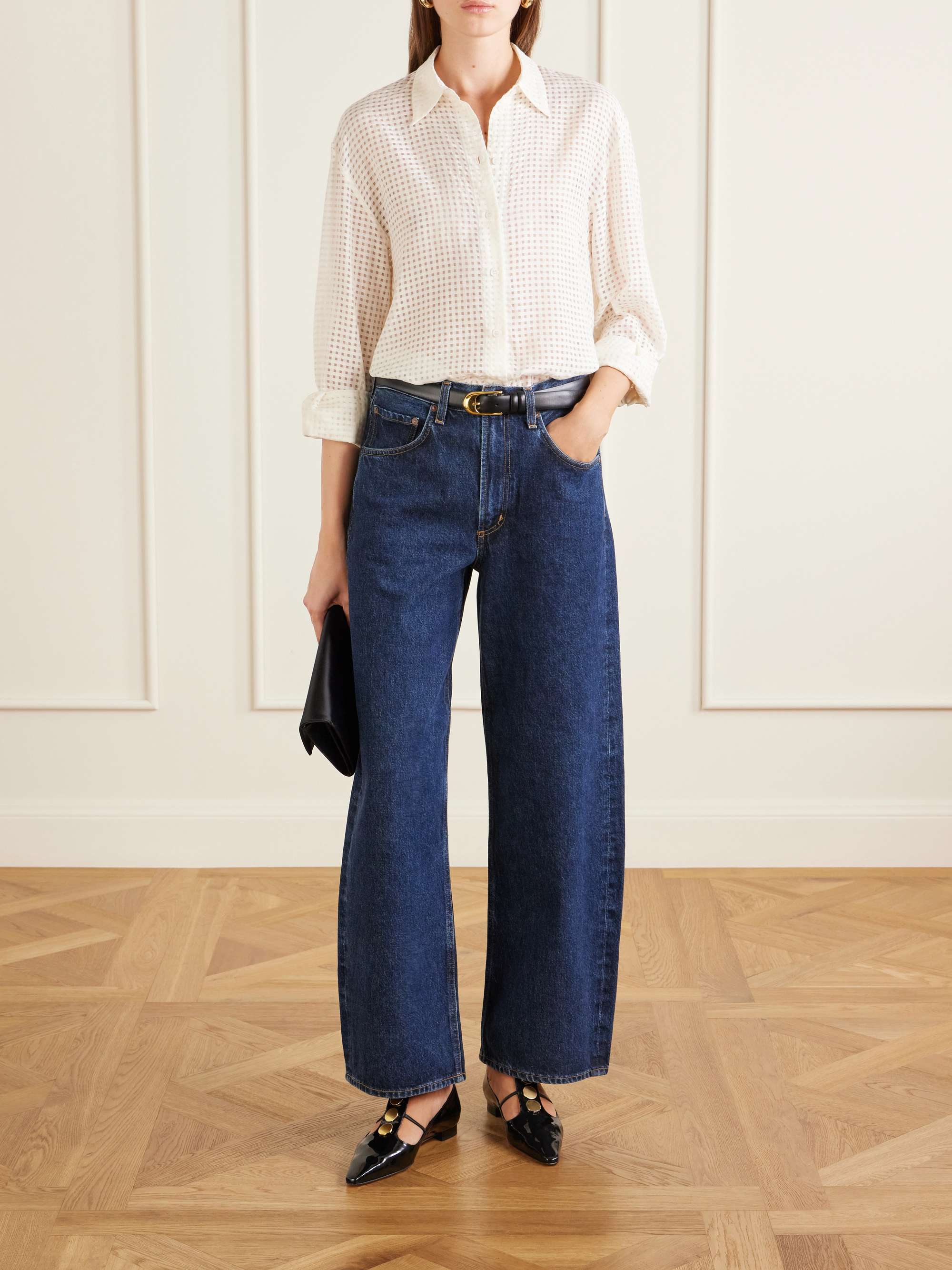 MANOLO BLAHNIK Khafre embellished patent-leather flats | NET-A-PORTER