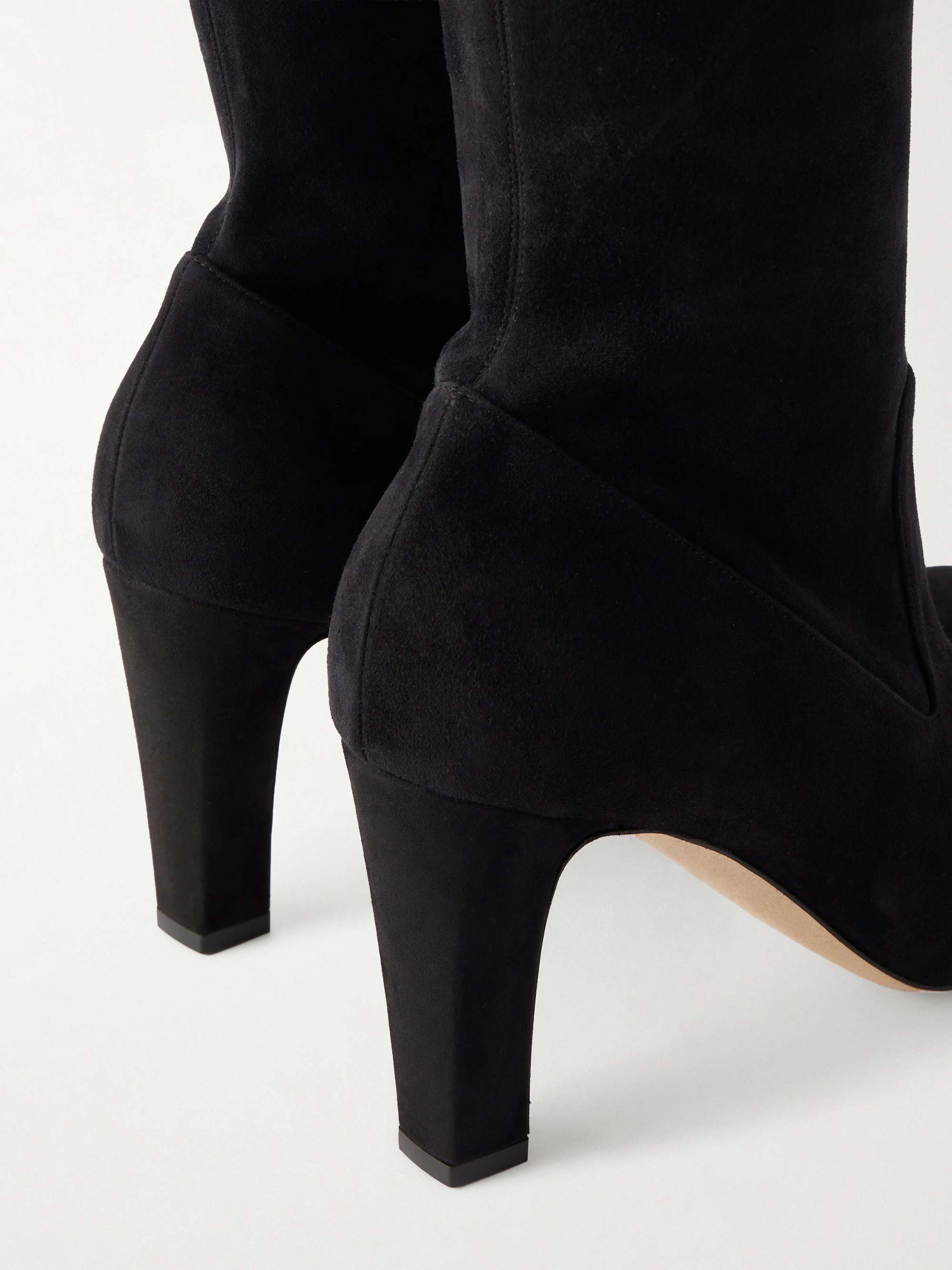 MANOLO BLAHNIK Pavisco 90 suede knee boots | NET-A-PORTER