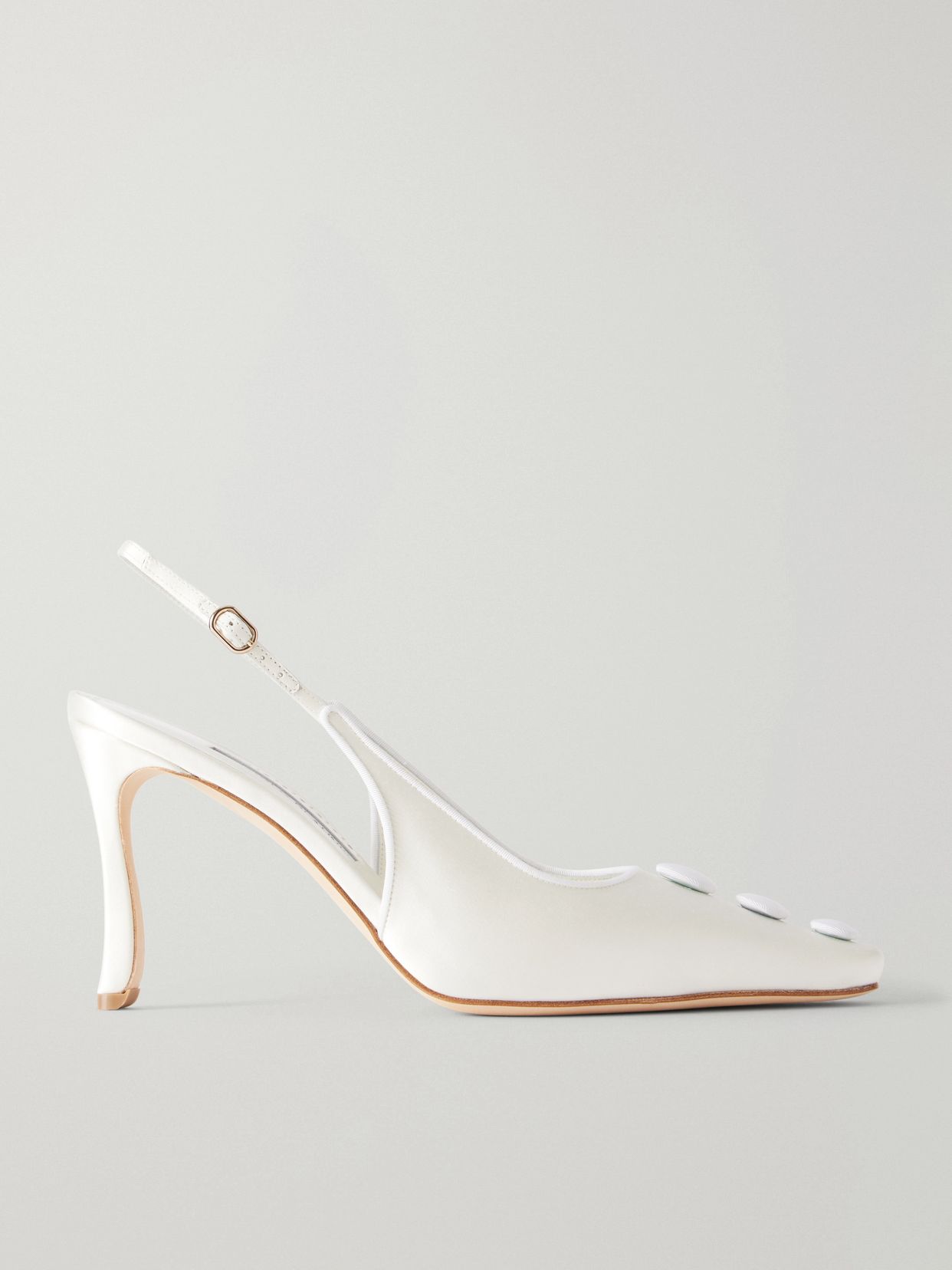 alexa 90 embellished satin pumps