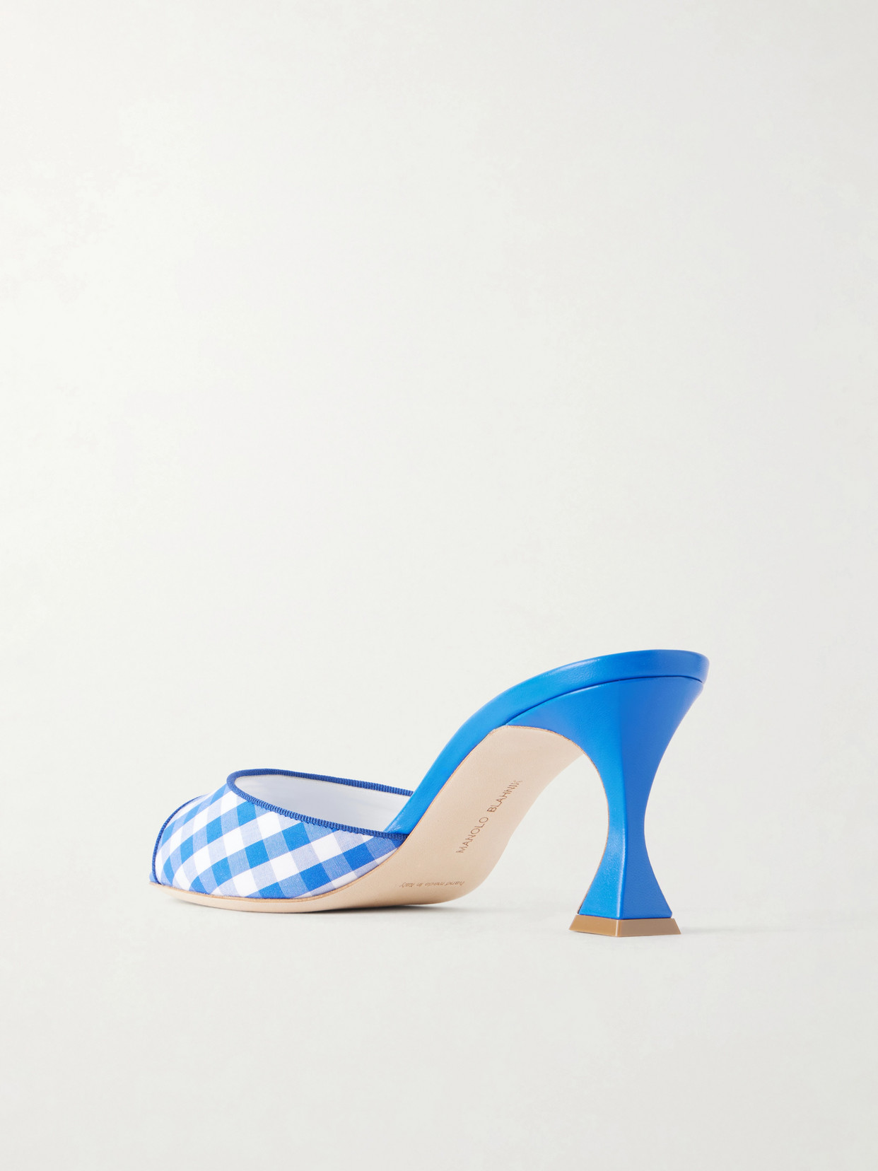 Jadara 70 Checked Woven Mules
