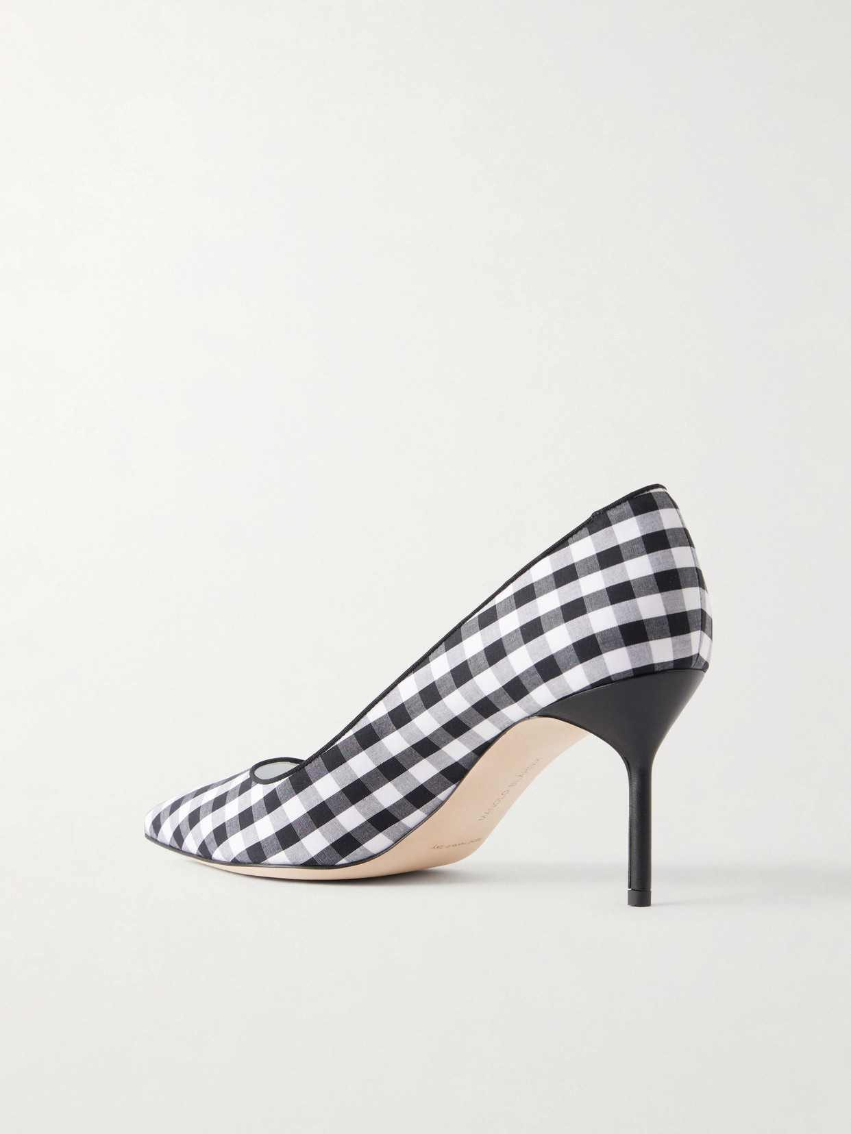 Bb 70 Checked Woven Pumps