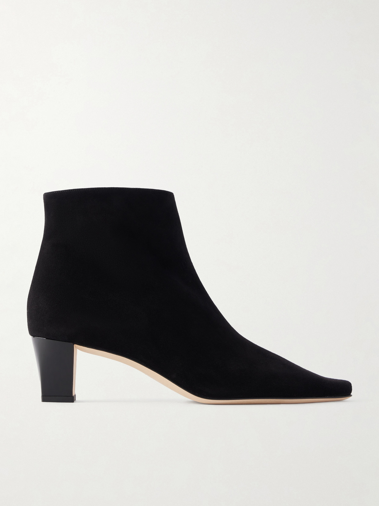 Manolo Blahnik Jaima 50 Suede Ankle Boots In Black