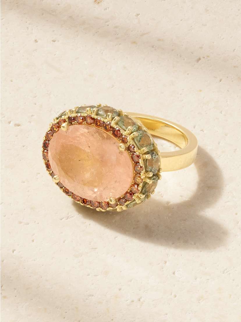 Ileana Makri One Of A Kind 18-karat Gold Multi-stone Ring
