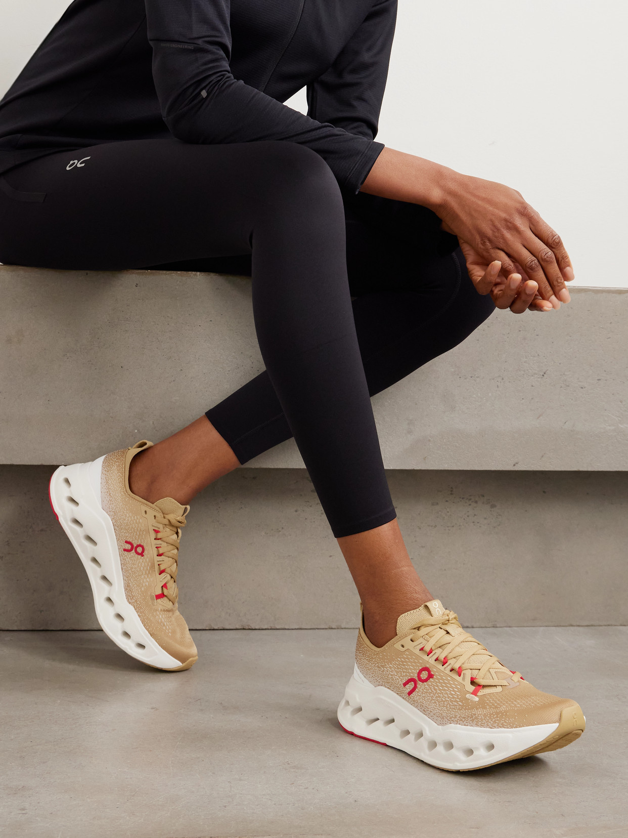 Cloudsurfer Max Rubber-Trimmed Sneakers