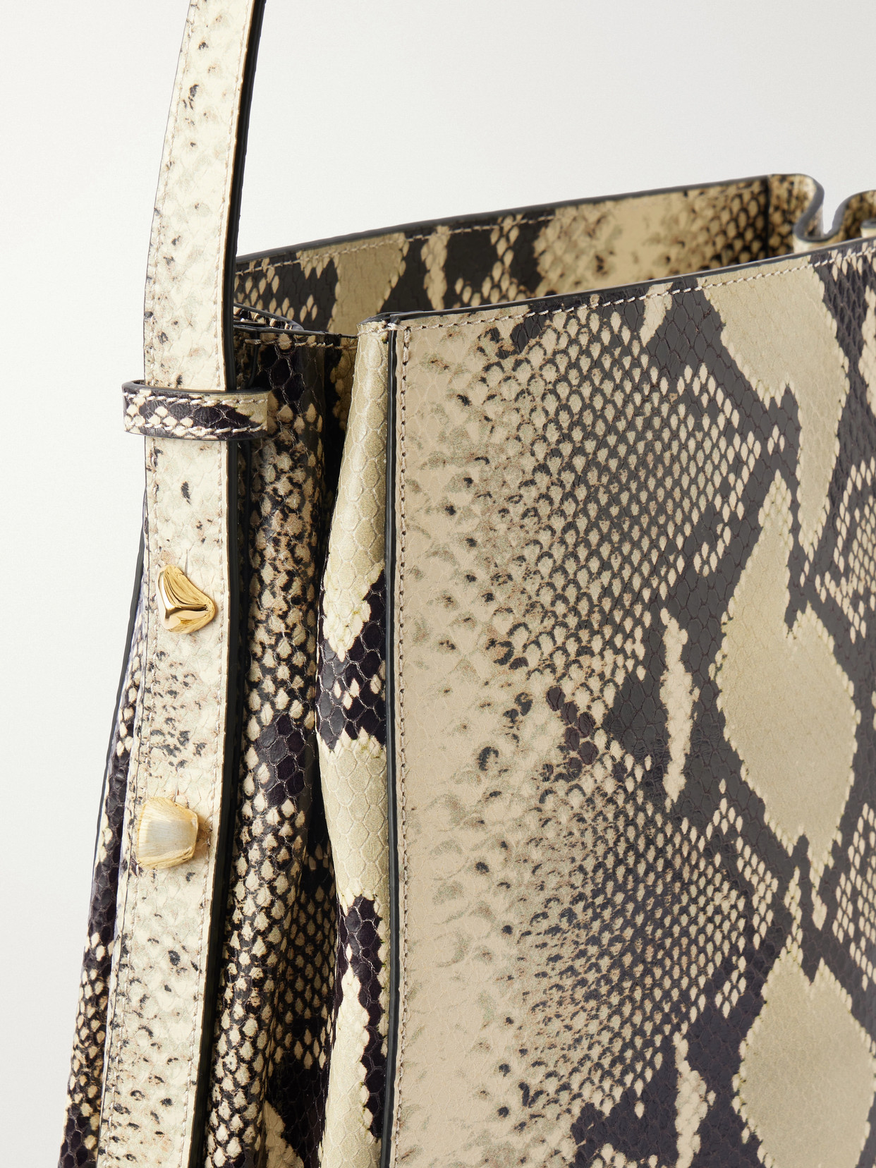 Somalia Snake-Effect Shoulder Bag