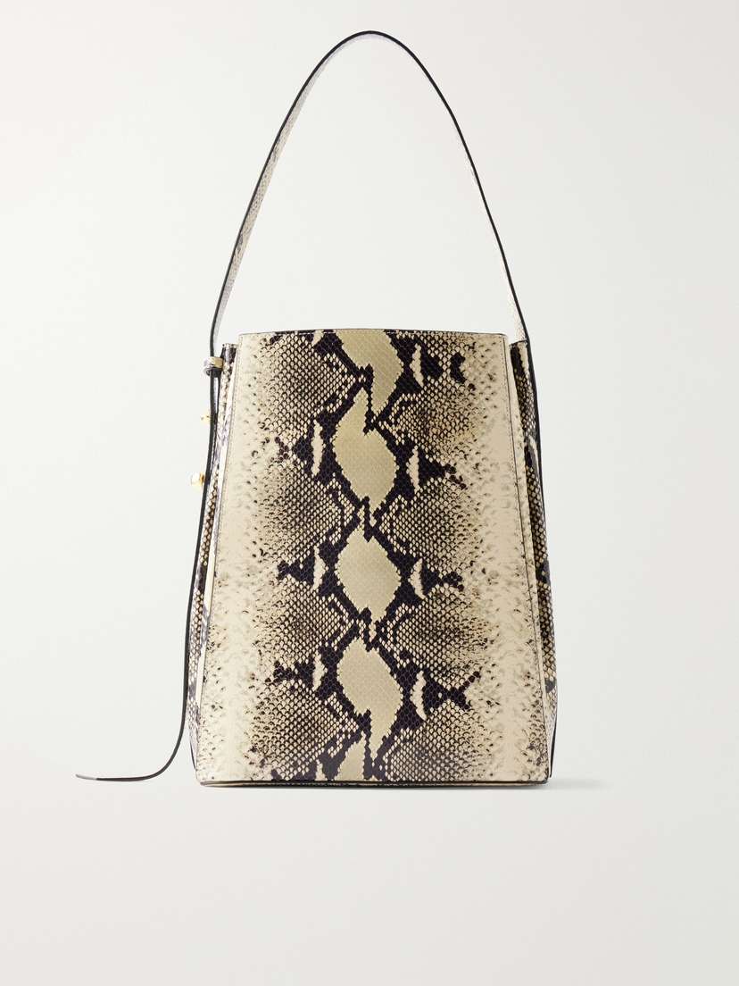 AMANU Somalia Snake-effect Leather Shoulder Bag | Thumbnail 7
