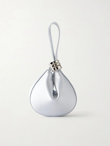 AMANU The Zambia mini satin top-handle bag