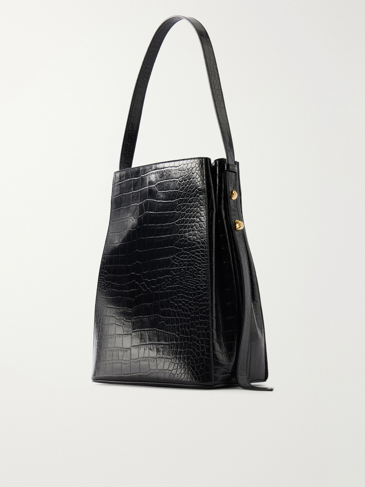 Somalia Croc-Effect Shoulder Bag