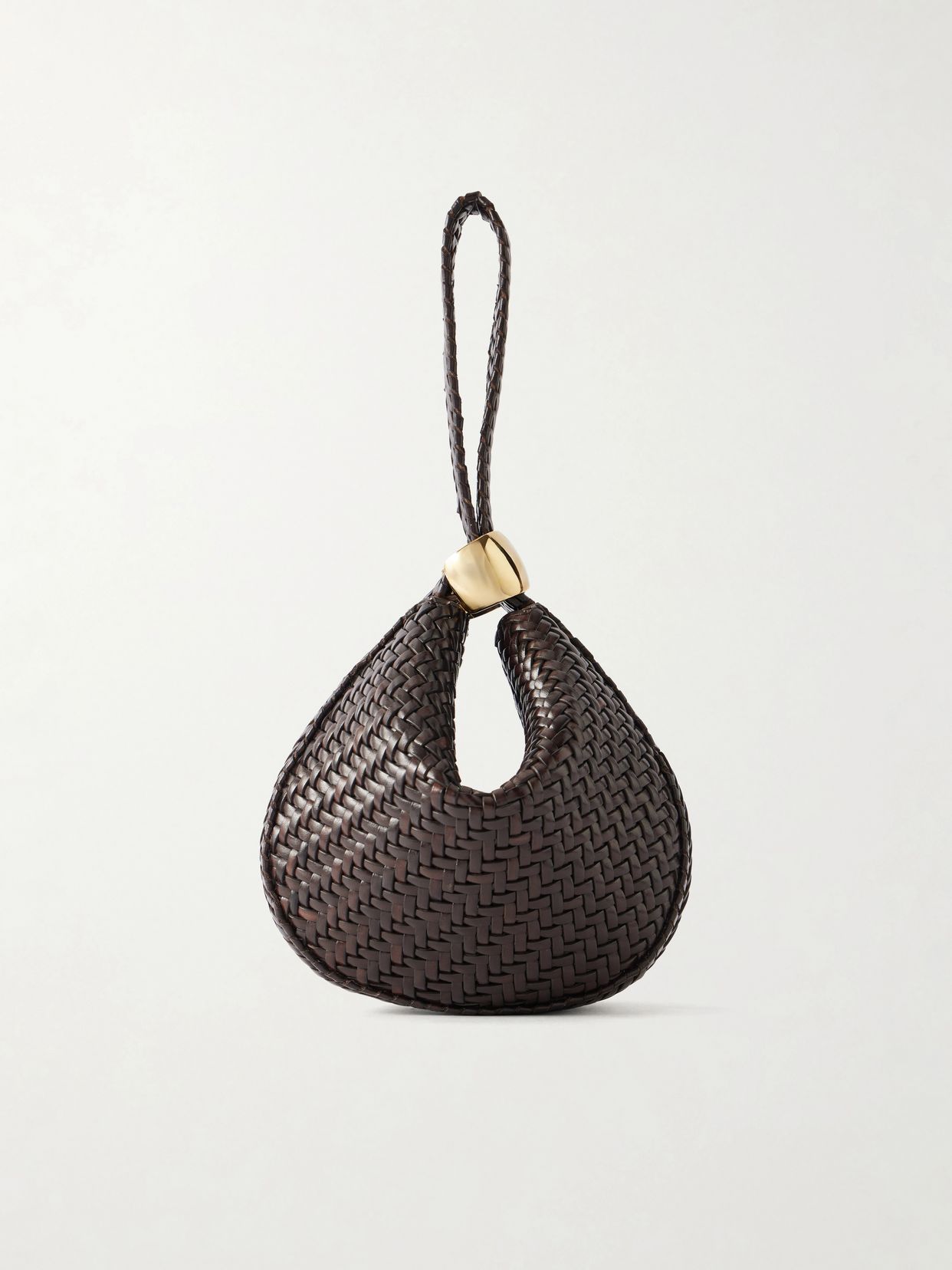 The Zambia woven leather clutch bag