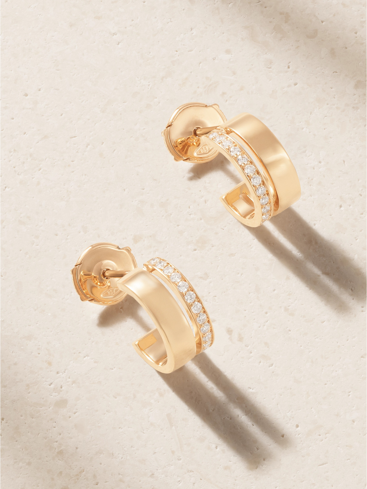 Repossi Berbere 18-karat Rose Gold Diamond Hoop Earrings