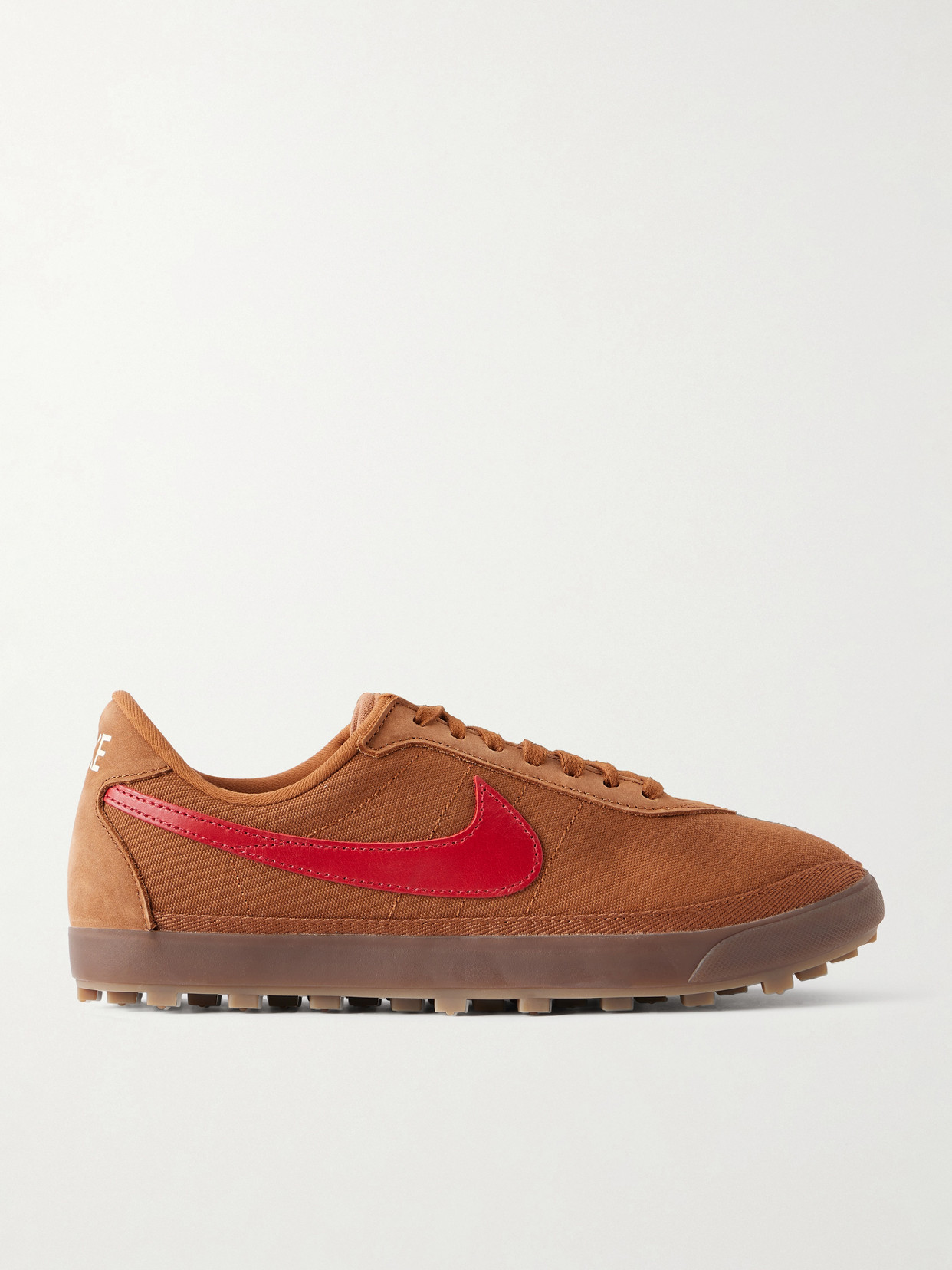 Astrograbber Leather-Trimmed Canvas Sneakers