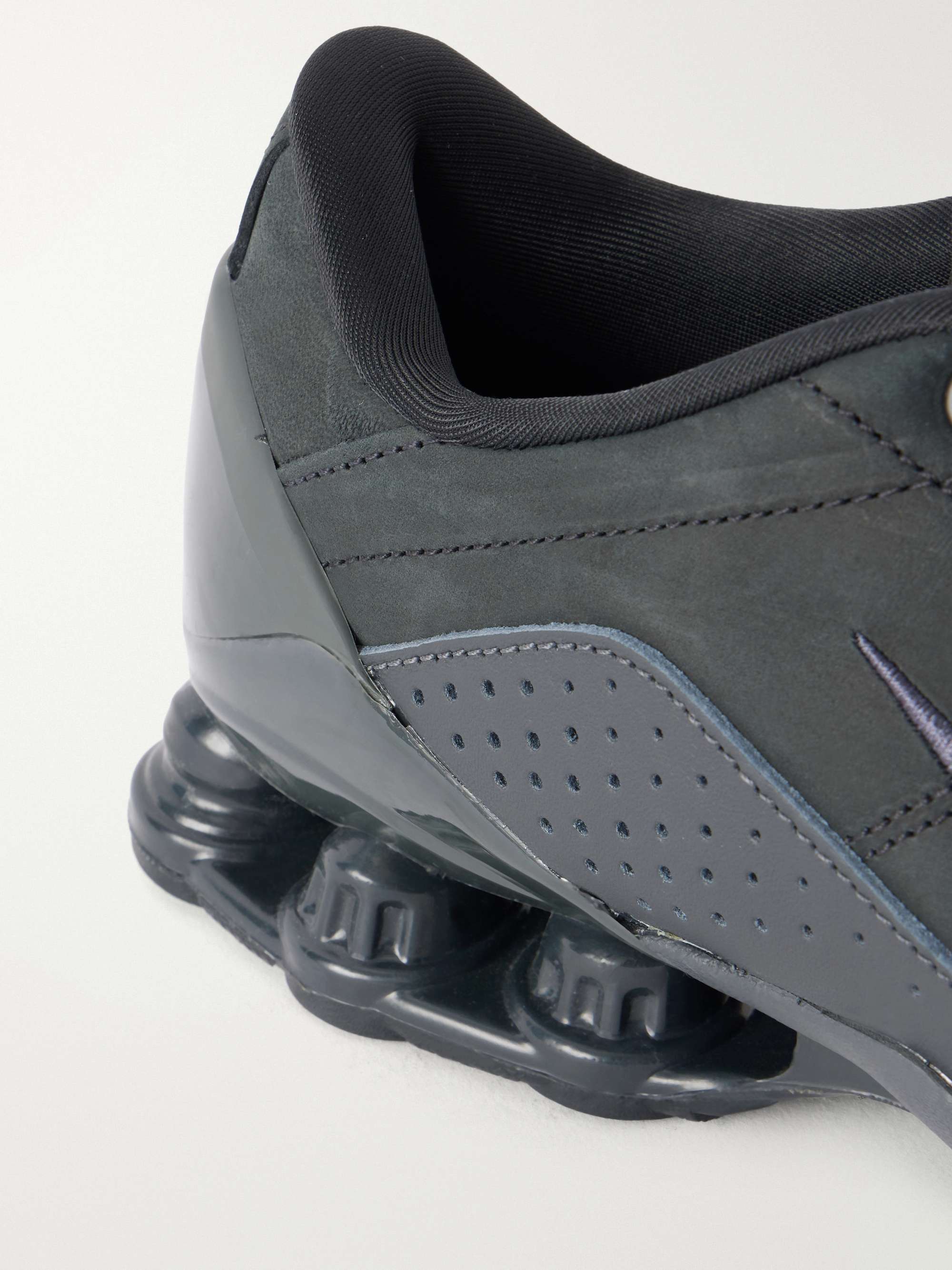 NIKE T90 Shox Magia QS nubuck sneakers | NET-A-PORTER