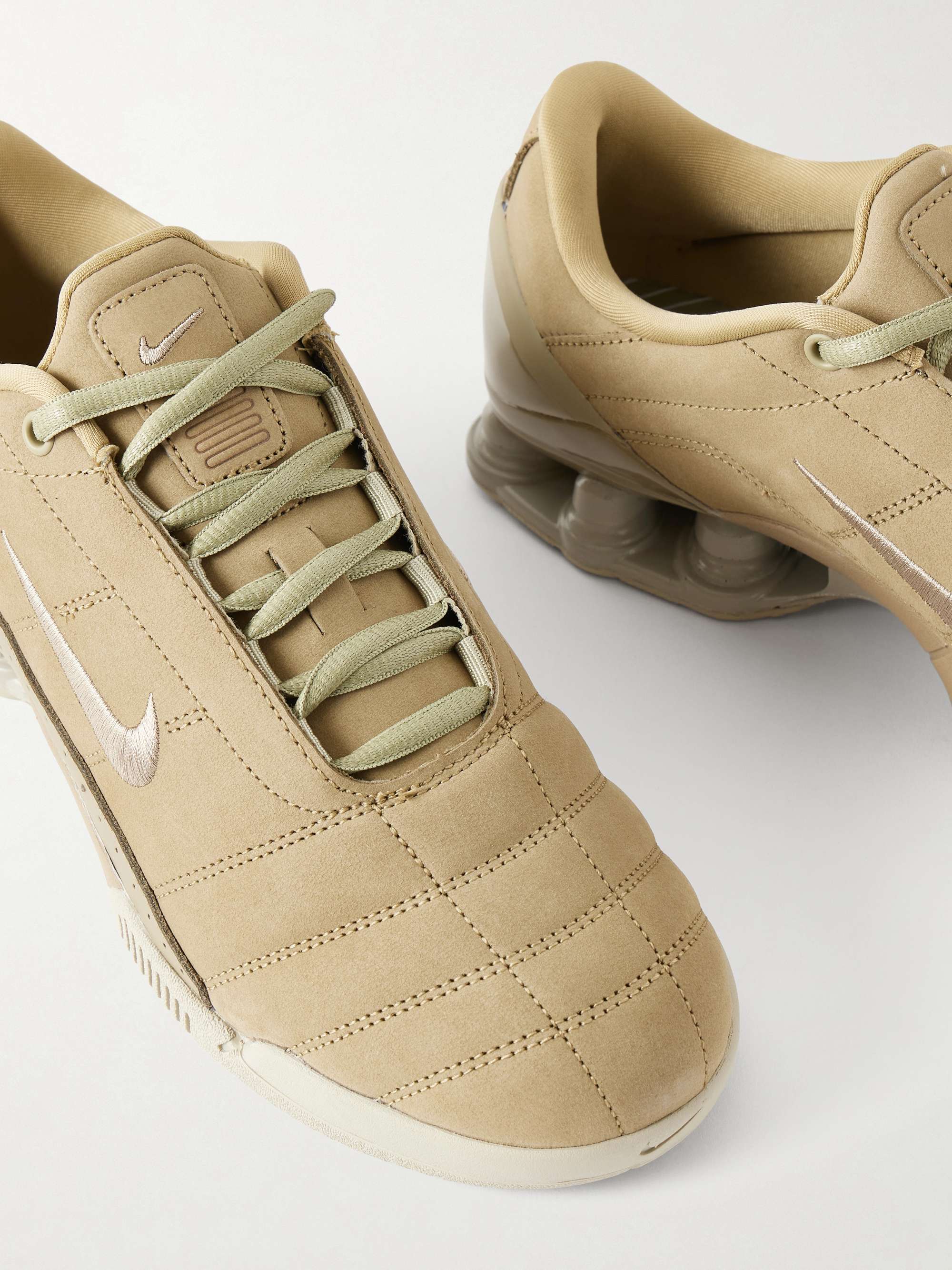 NIKE T90 Shox Magia QS nubuck sneakers | NET-A-PORTER