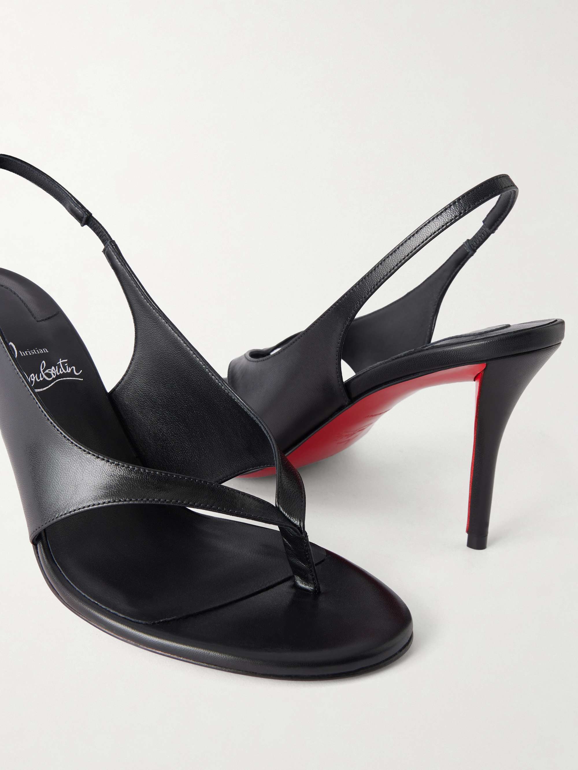 CHRISTIAN LOUBOUTIN Miss Z Infradita 80 leather sandals | NET-A-PORTER