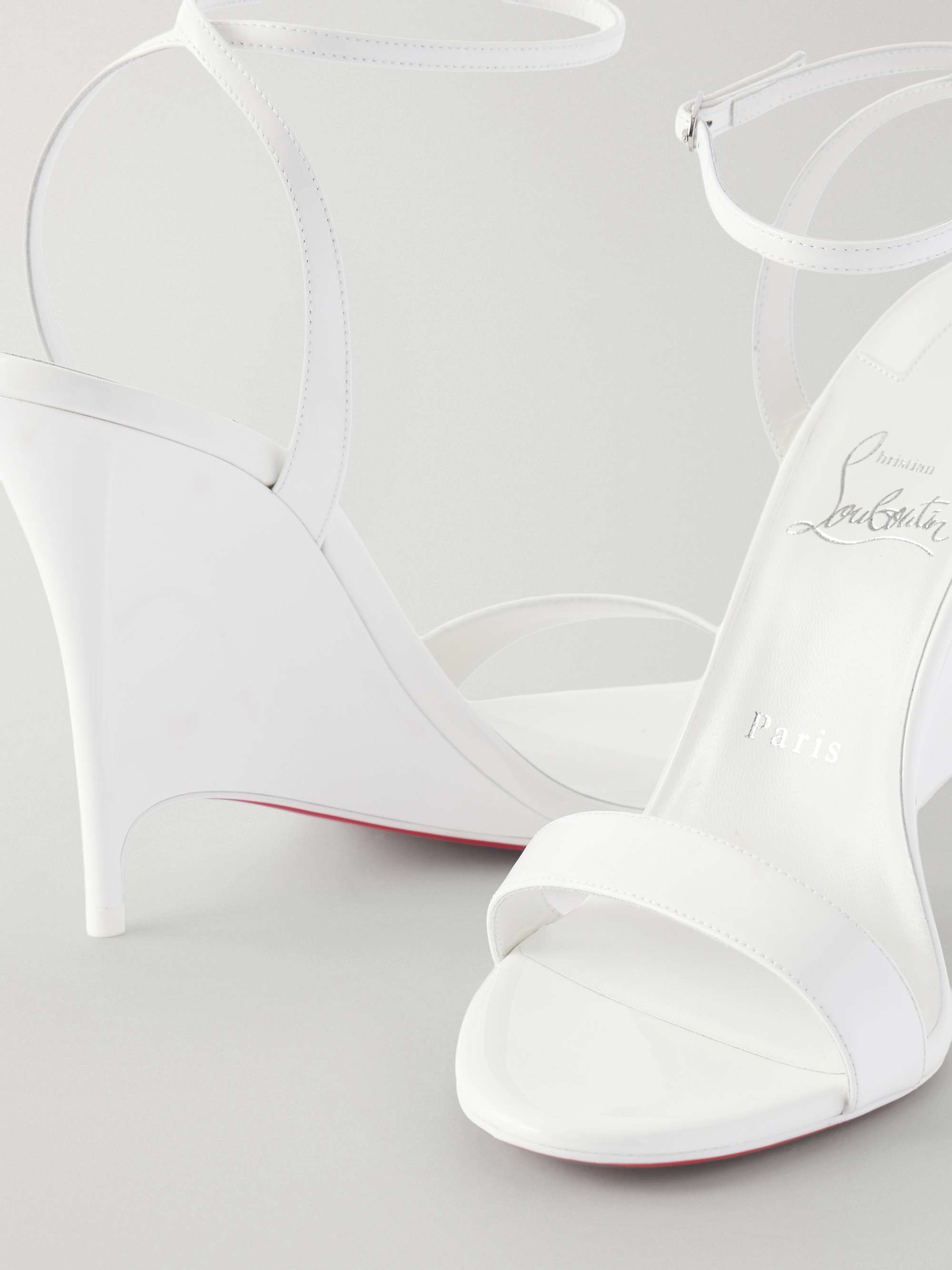 CHRISTIAN LOUBOUTIN Zeezeenella 110 patent-leather wedge sandals