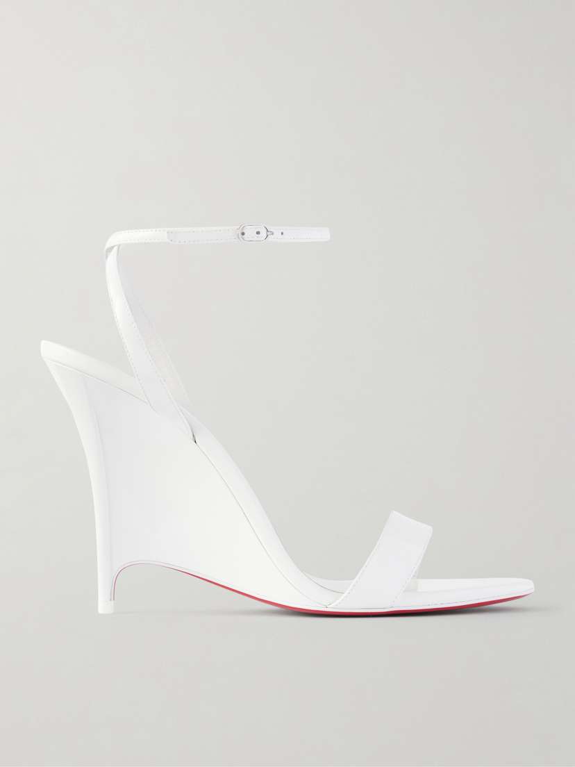 Christian Louboutin Zeezeenella 110 Patent-leather Wedge Sandals | Thumbnail 6