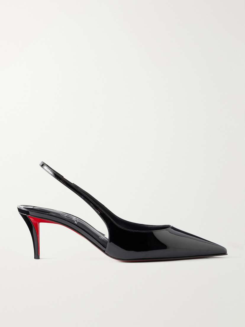 Christian Louboutin Miss Z 60 Patent-leather Slingback Pumps