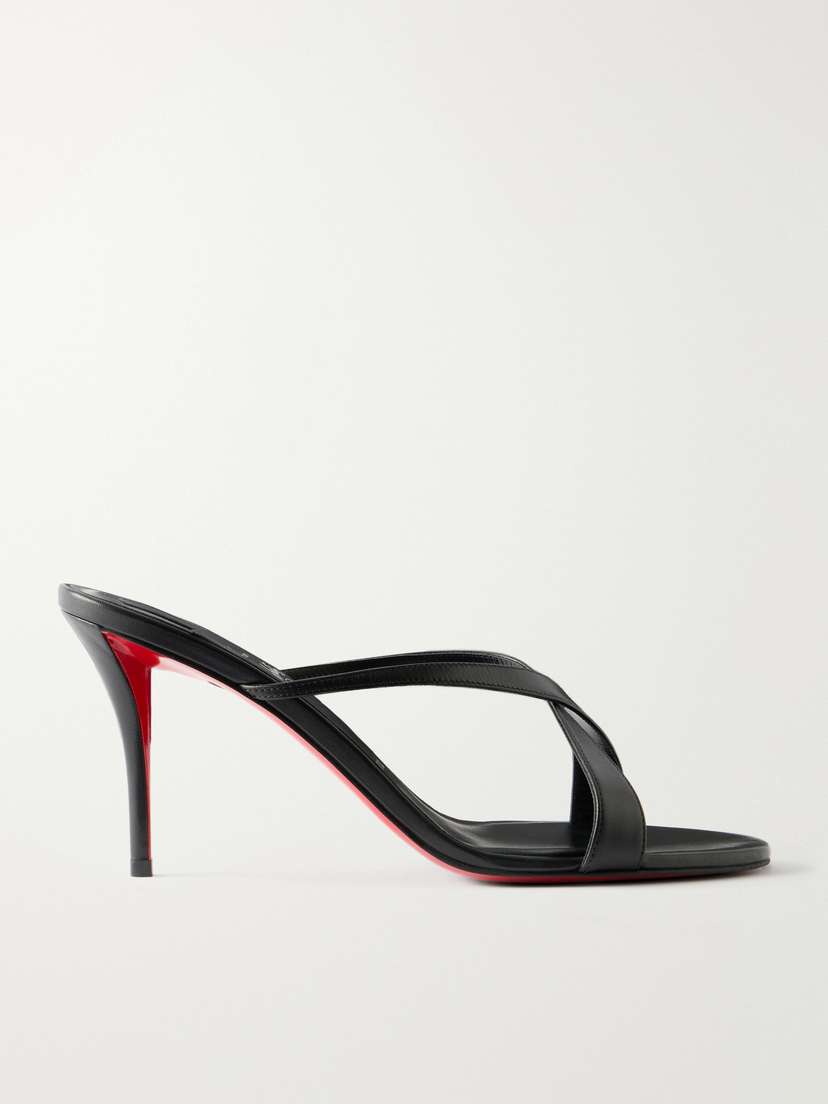 Christian Louboutin Mulazee Cross 80 Leather Mules