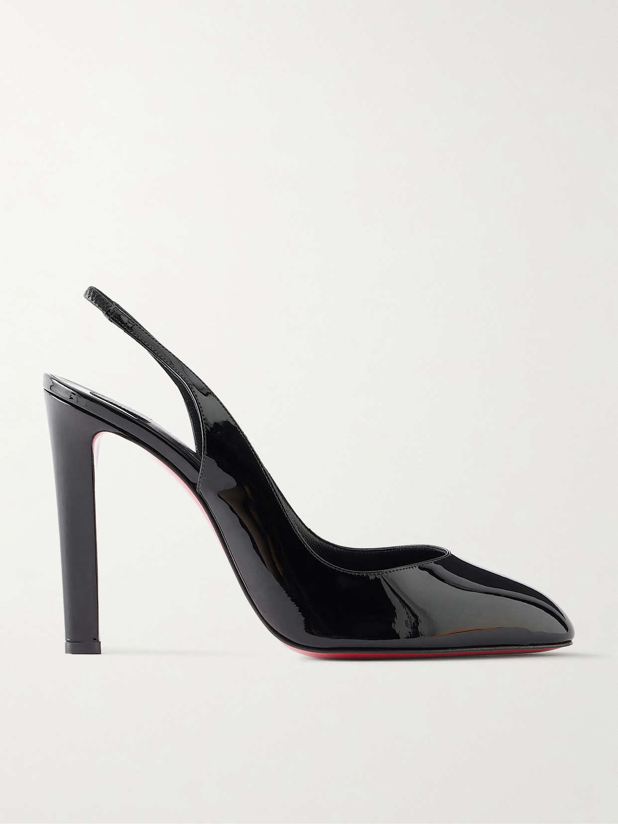 Christian Louboutin - Fannylove 100 Patent-leather Slingback Pumps - Black